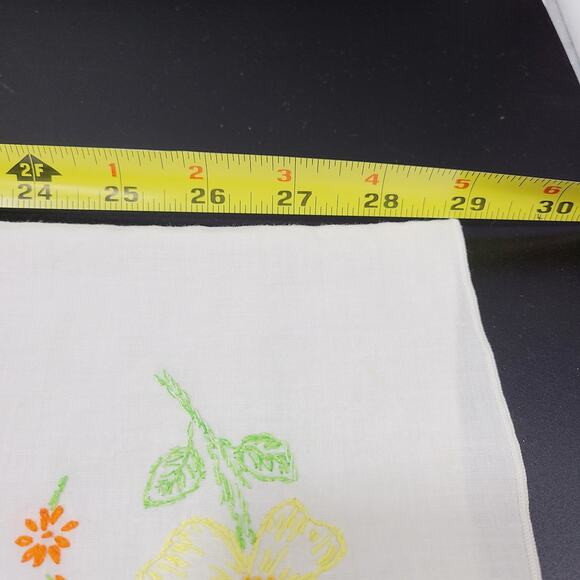 Vintage Floral Hand Embroidered Standard Pillow Case Cottage Core - Picture 6 of 7